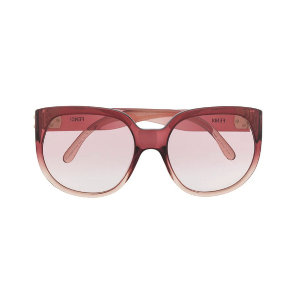 NWT Fendi 0403GS Transparent Brown Square 60mm Sunglasses main image 5